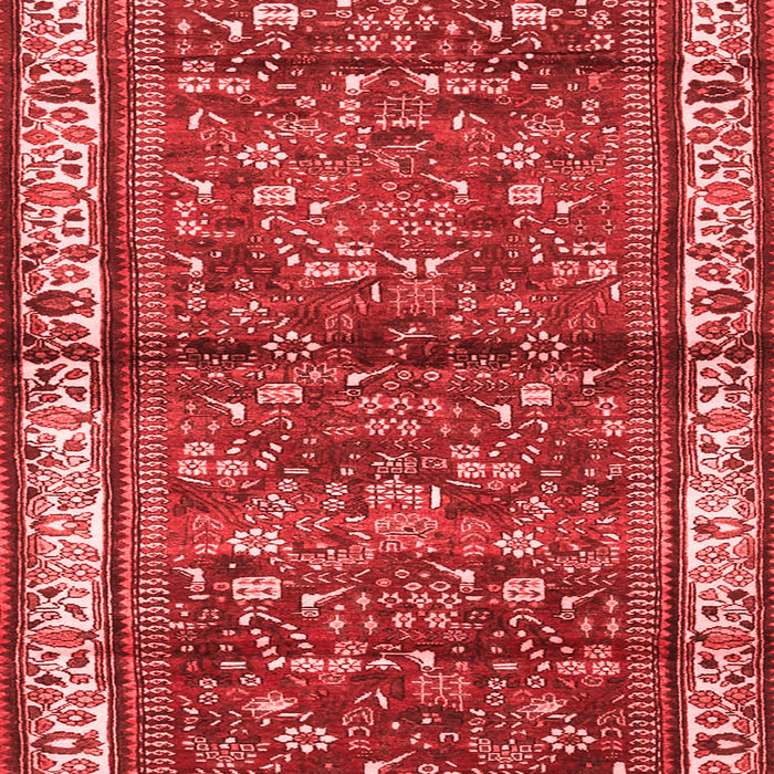 Machine Washable Persian Red Traditional Rug, wshtr3917red