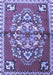 Machine Washable Persian Blue Traditional Rug, wshtr3918blu