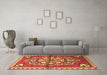 Machine Washable Persian Brown Traditional Rug in a Living Room,, wshtr3918brn