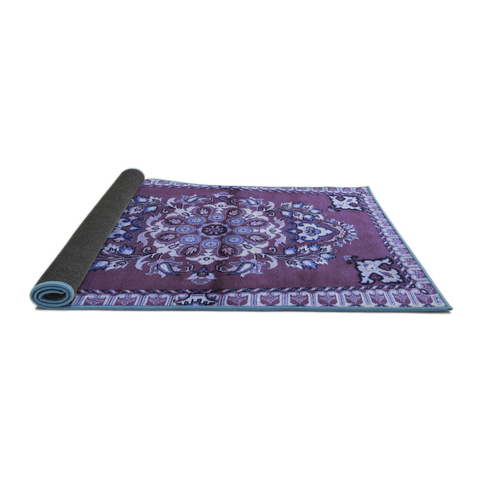 Sideview of Persian Blue Traditional Rug, tr3918blu