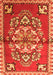 Serging Thickness of Machine Washable Persian Orange Traditional Area Rugs, wshtr3918org