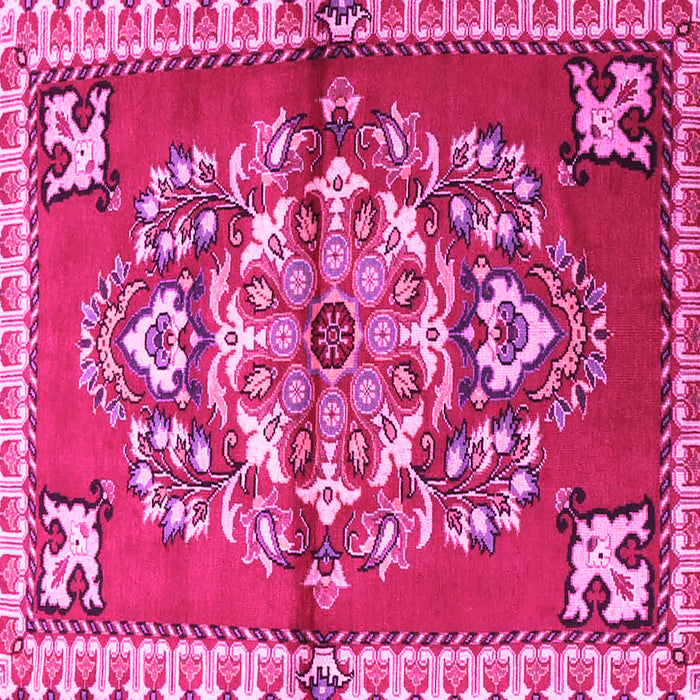 Square Persian Pink Traditional Rug, tr3918pnk
