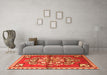 Machine Washable Persian Orange Traditional Area Rugs in a Living Room, wshtr3918org