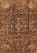 Machine Washable Persian Brown Traditional Rug, wshtr3919brn