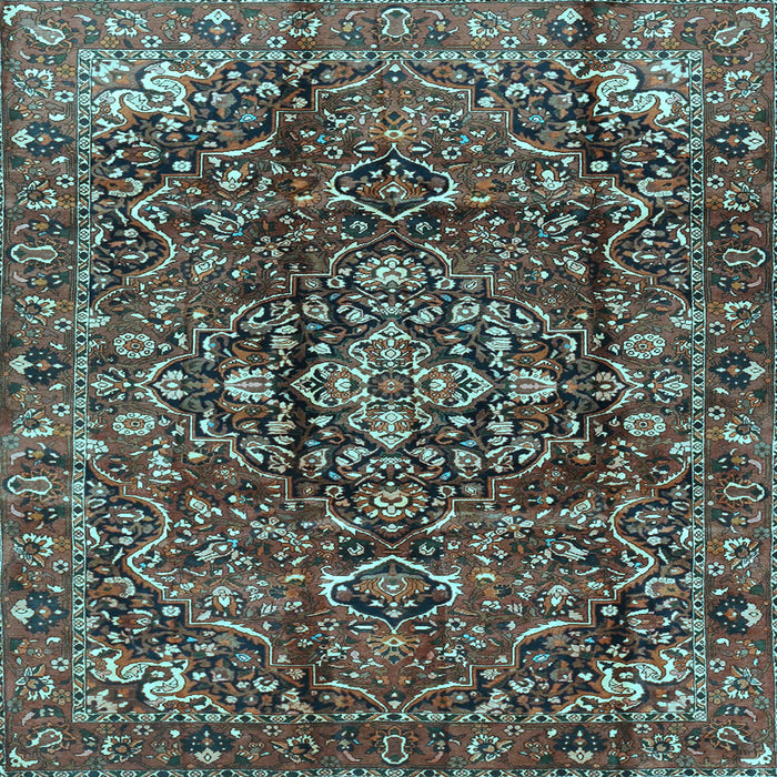 Square Persian Light Blue Traditional Rug, tr3919lblu