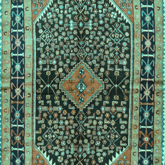 Persian Turquoise Traditional Rug, tr391turq