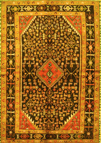 Persian Yellow Traditional Rug, tr391yw