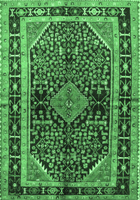 Persian Emerald Green Traditional Rug, tr391emgrn