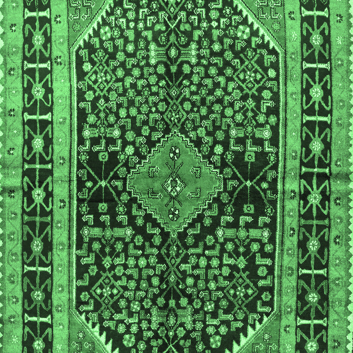 Persian Emerald Green Traditional Rug, tr391emgrn