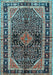 Machine Washable Persian Light Blue Traditional Rug, wshtr391lblu