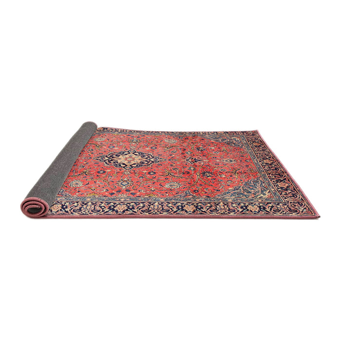 Sideview of Traditional Brown Red Persian Rug, tr3920