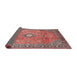 Sideview of Traditional Brown Red Persian Rug, tr3920