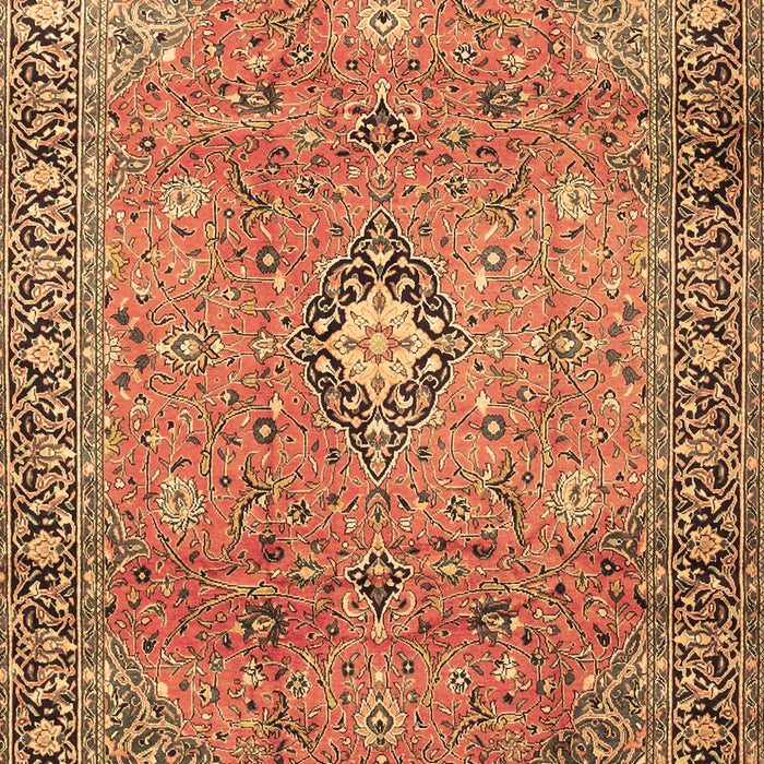 Machine Washable Persian Brown Traditional Rug, wshtr3920brn