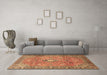 Machine Washable Persian Brown Traditional Rug in a Living Room,, wshtr3920brn