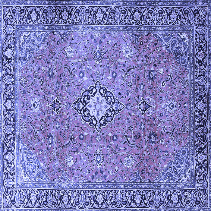 Square Persian Blue Traditional Rug, tr3920blu