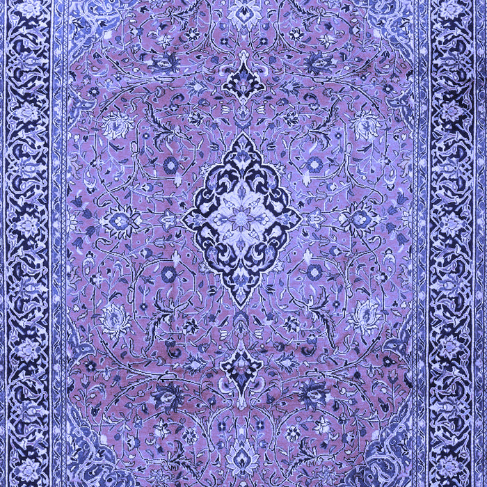Machine Washable Persian Blue Traditional Rug, wshtr3920blu