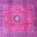 Square Persian Pink Traditional Rug, tr3920pnk