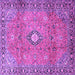 Square Persian Purple Traditional Rug, tr3920pur