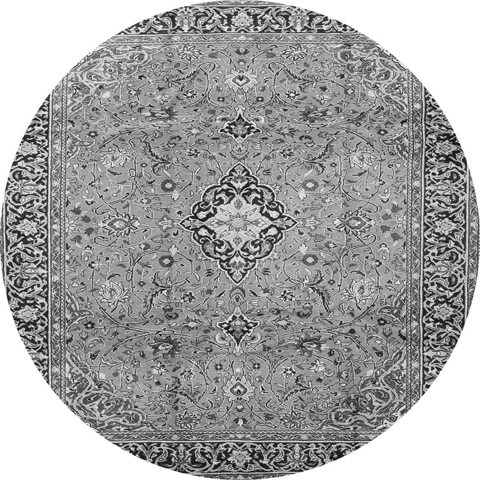 Machine Washable Persian Gray Traditional Rug, wshtr3920gry