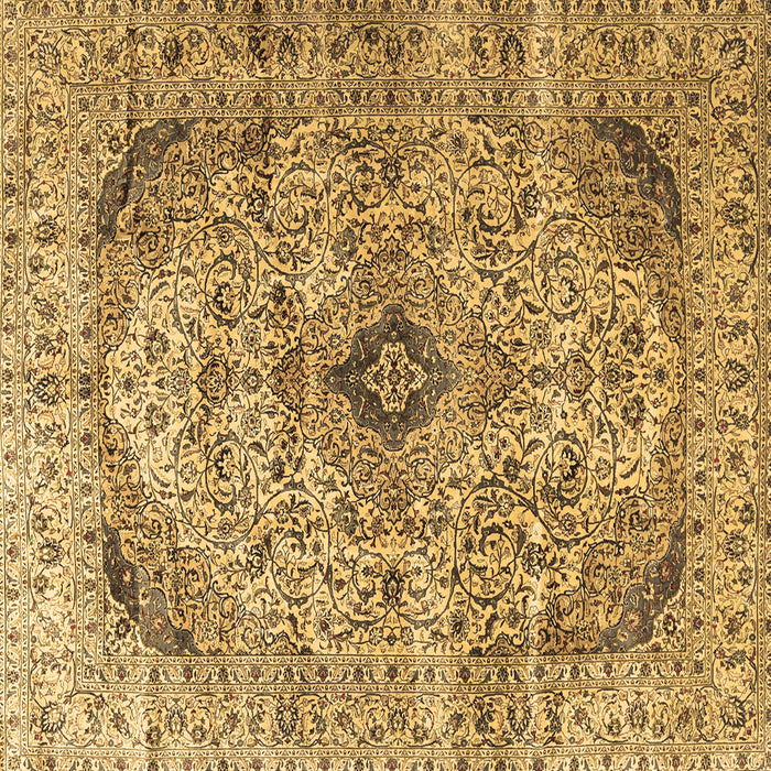 Square Persian Brown Traditional Rug, tr3921brn