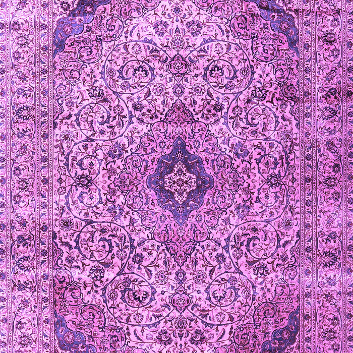 Machine Washable Persian Purple Traditional Area Rugs, wshtr3921pur