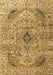 Machine Washable Persian Brown Traditional Rug, wshtr3921brn