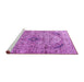 Sideview of Machine Washable Persian Purple Traditional Area Rugs, wshtr3921pur