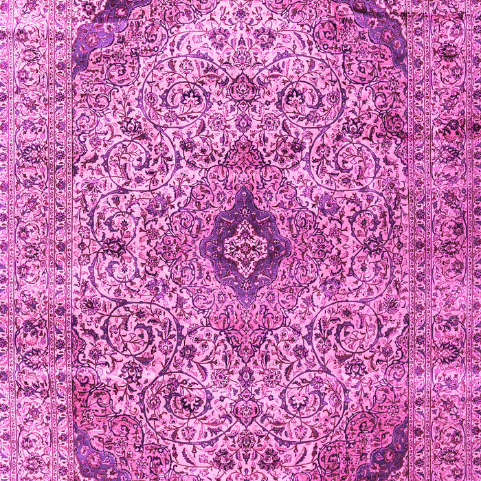 Machine Washable Persian Pink Traditional Rug, wshtr3921pnk