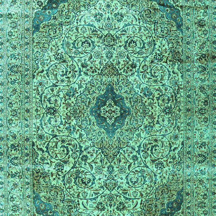 Machine Washable Persian Turquoise Traditional Area Rugs, wshtr3921turq