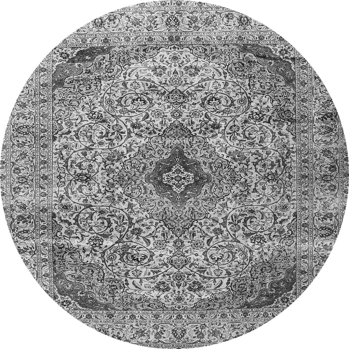 Square Persian Gray Traditional Rug, tr3921gry