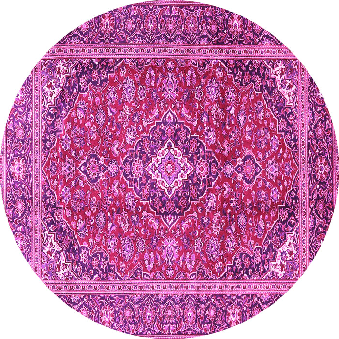 Round Persian Pink Traditional Rug, tr3922pnk