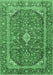 Machine Washable Persian Emerald Green Traditional Area Rugs, wshtr3922emgrn