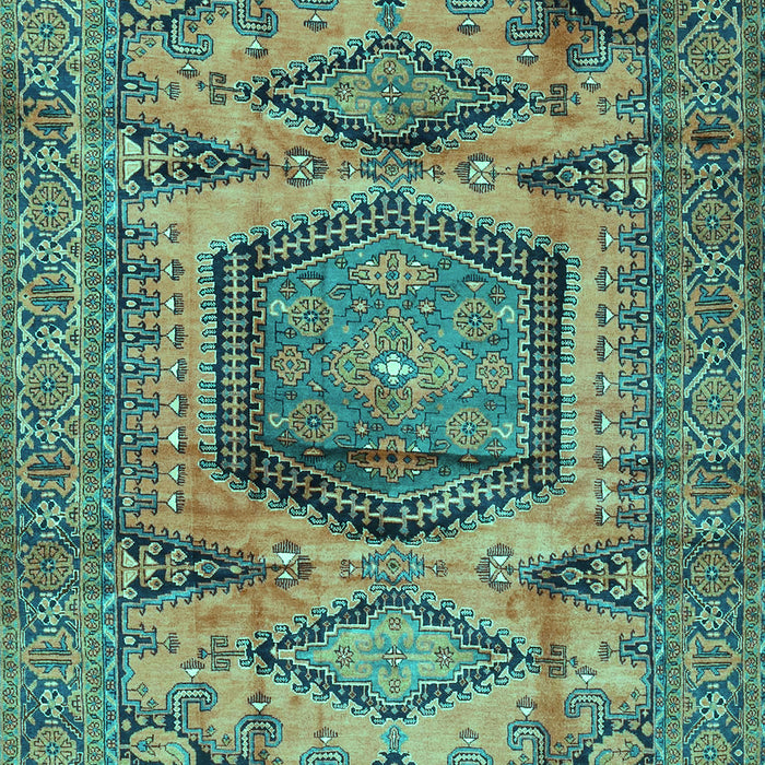 Machine Washable Persian Turquoise Traditional Area Rugs, wshtr3923turq