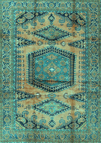 Persian Turquoise Traditional Rug, tr3923turq