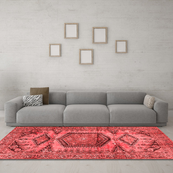 Traditional Red Washable Rugs
