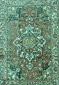 Persian Turquoise Traditional Rug, tr3924turq