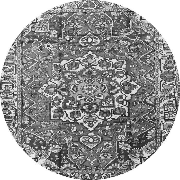 Machine Washable Persian Gray Traditional Rug, wshtr3924gry