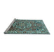 Sideview of Machine Washable Persian Light Blue Traditional Rug, wshtr3924lblu