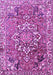 Machine Washable Persian Purple Traditional Area Rugs, wshtr3924pur