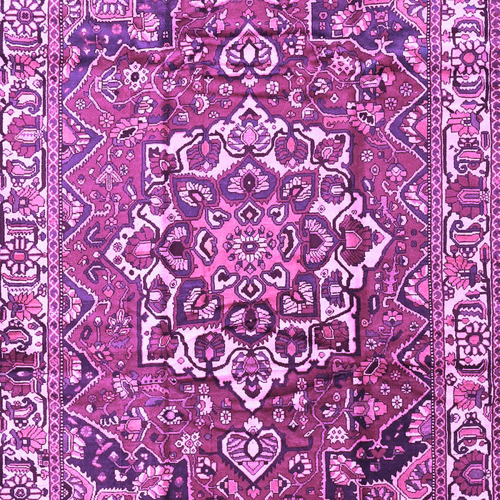 Machine Washable Persian Purple Traditional Area Rugs, wshtr3924pur