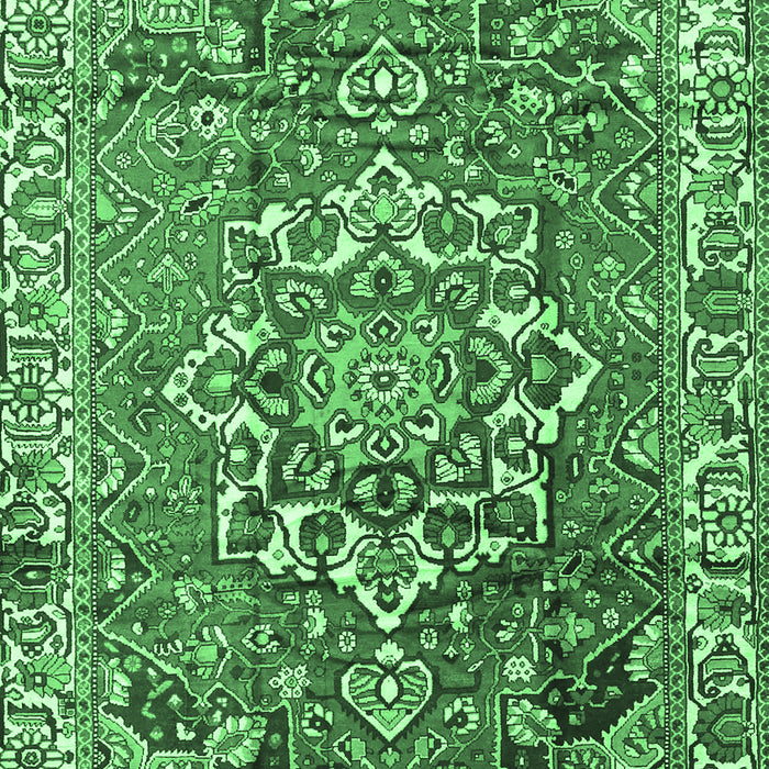 Persian Emerald Green Traditional Rug, tr3924emgrn