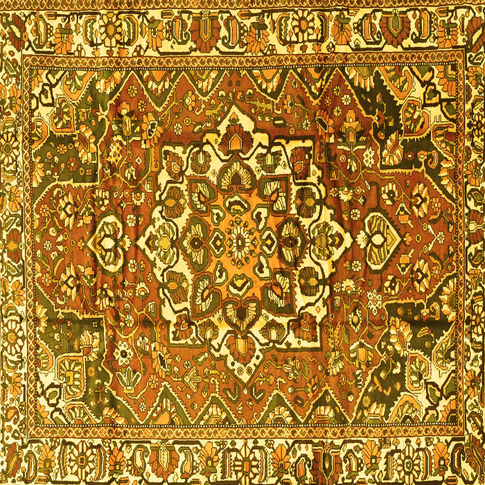 Square Persian Yellow Traditional Rug, tr3924yw