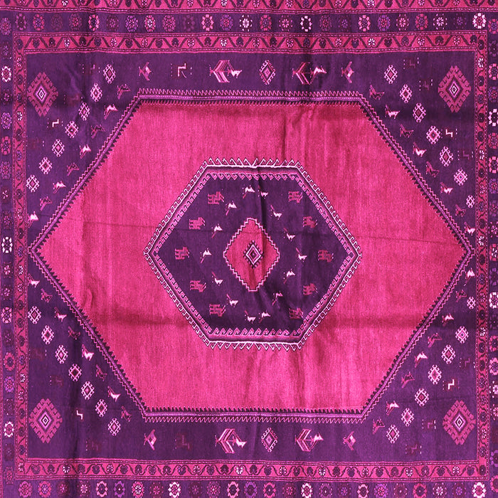 Square Medallion Pink Traditional Rug, tr3925pnk