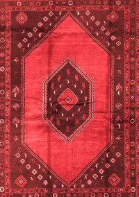 Medallion Red Traditional Rug, tr3925red