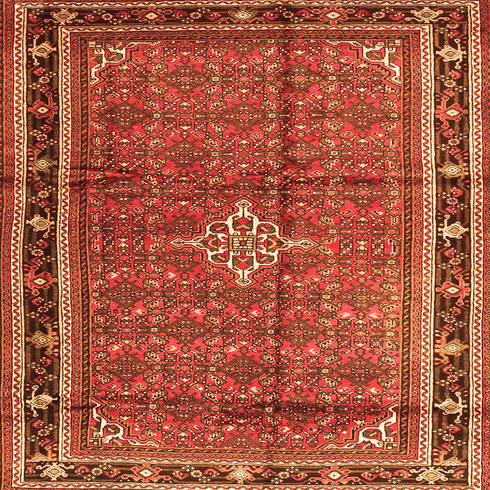 Serging Thickness of Persian Orange Traditional Rug, tr3926org
