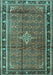 Machine Washable Persian Turquoise Traditional Area Rugs, wshtr3926turq