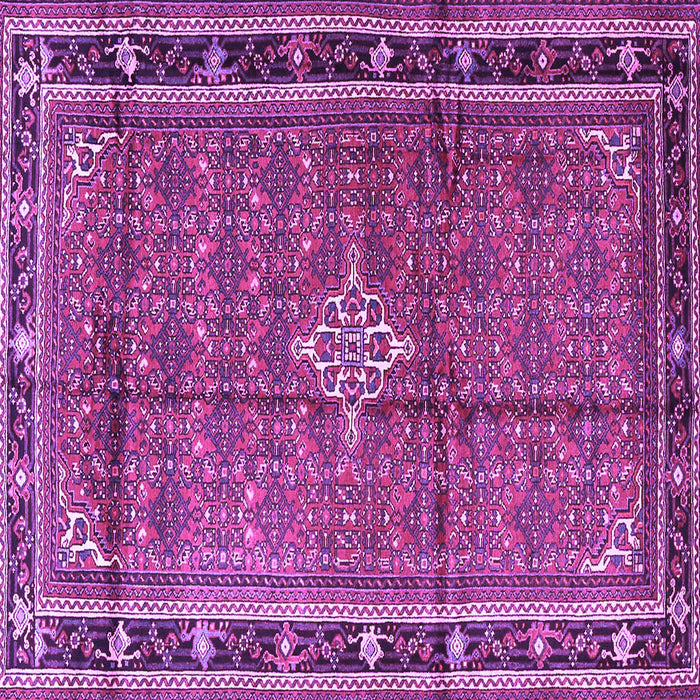 Square Persian Purple Traditional Rug, tr3926pur