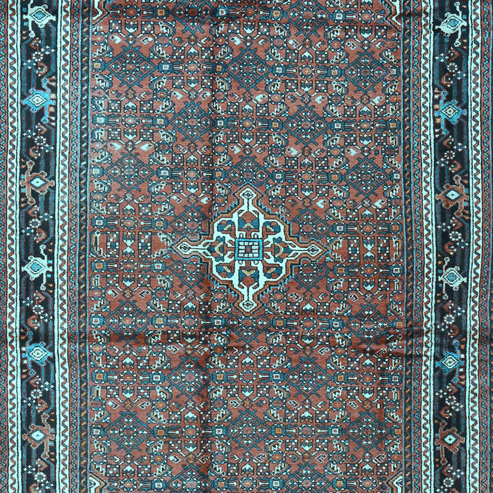 Machine Washable Persian Light Blue Traditional Rug, wshtr3926lblu