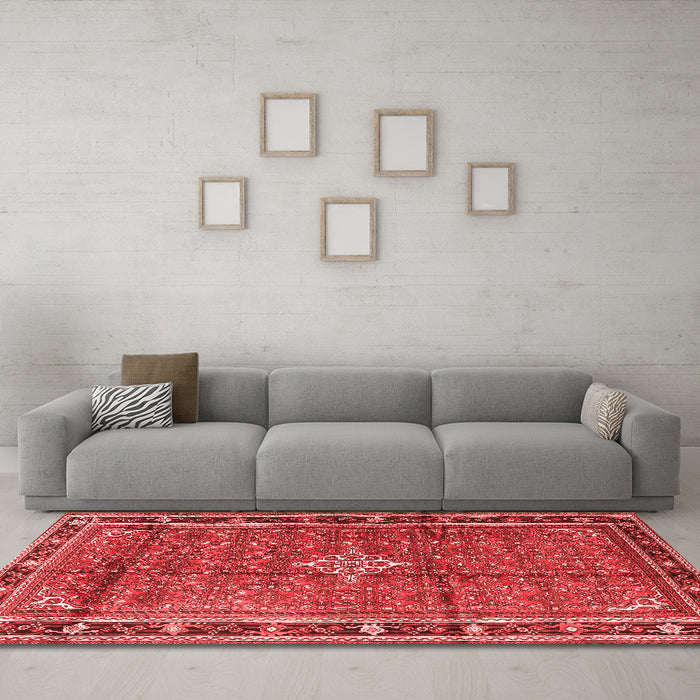 Traditional Red Washable Rugs