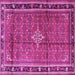 Square Persian Pink Traditional Rug, tr3926pnk